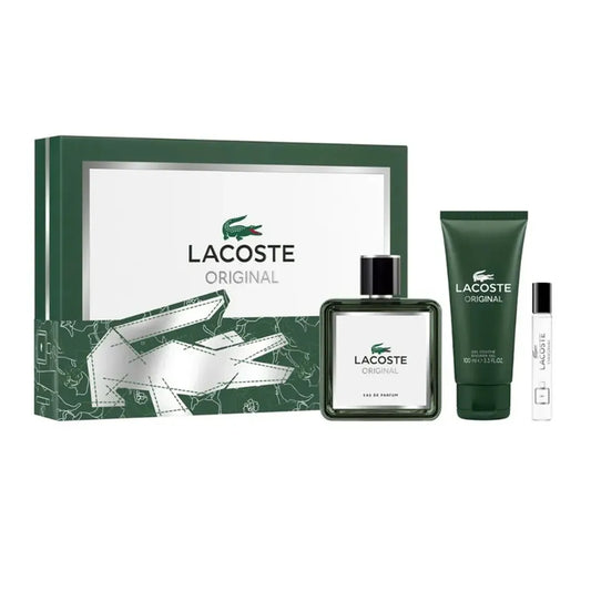 Vista frontal del Estuche Lacoste Original set 100 ml para hombre
