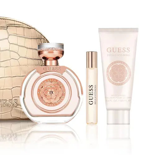 Presentación completa del Estuche set  Guess Bella Vita Rosa Mujer