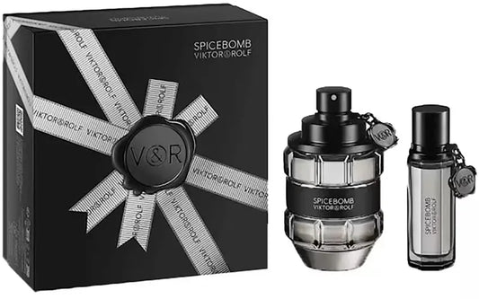 Estuche en forma de granada de Viktor&Rolf con perfume Spicebomb EDT 90ml y accesorios
