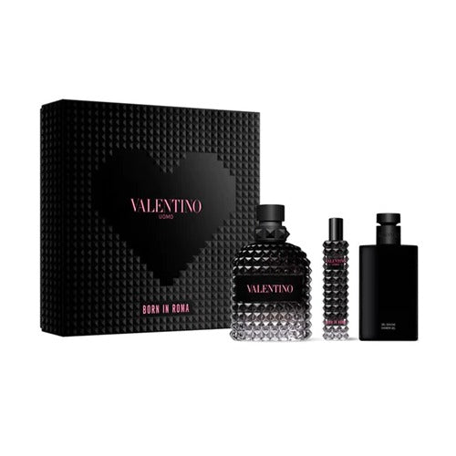 Estuche Born In Roma Valentino Set Hombre Eau De Toilette 100ml
