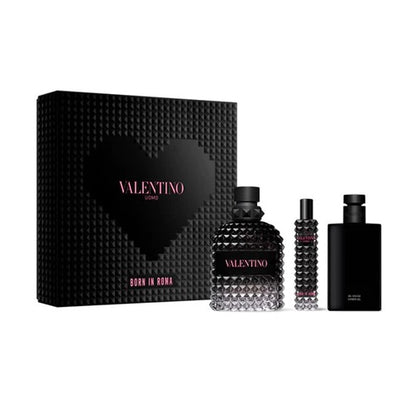 Estuche Born In Roma Valentino Set Hombre Eau De Toilette 100ml