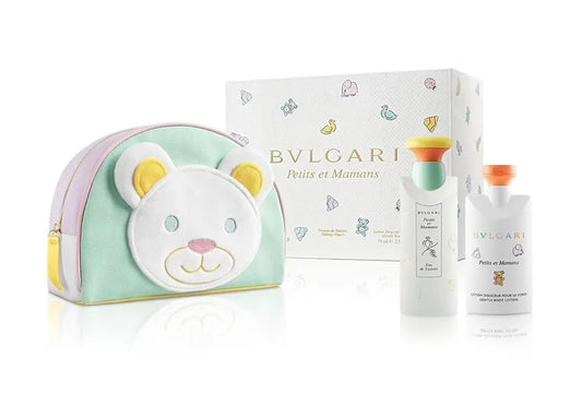 Estuche Bvlgari Petits Et Mamans Set Mujer 100ml Edt perfume femenino floral almizclado amaderado con notas de vainilla rosa e iris