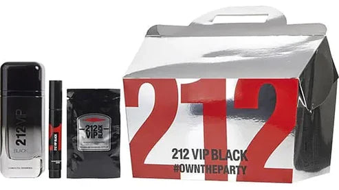Estuche 212 Vip Black De Carolina Herrera Set 100ml Hombre Eau De Parfum