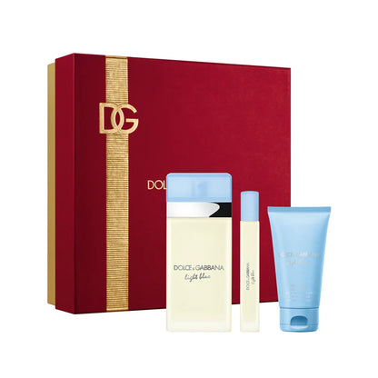 estuche light blue dolce gabbana mujer edt 100ml perfume floral frutal fresco diseñado para mujeres modernas