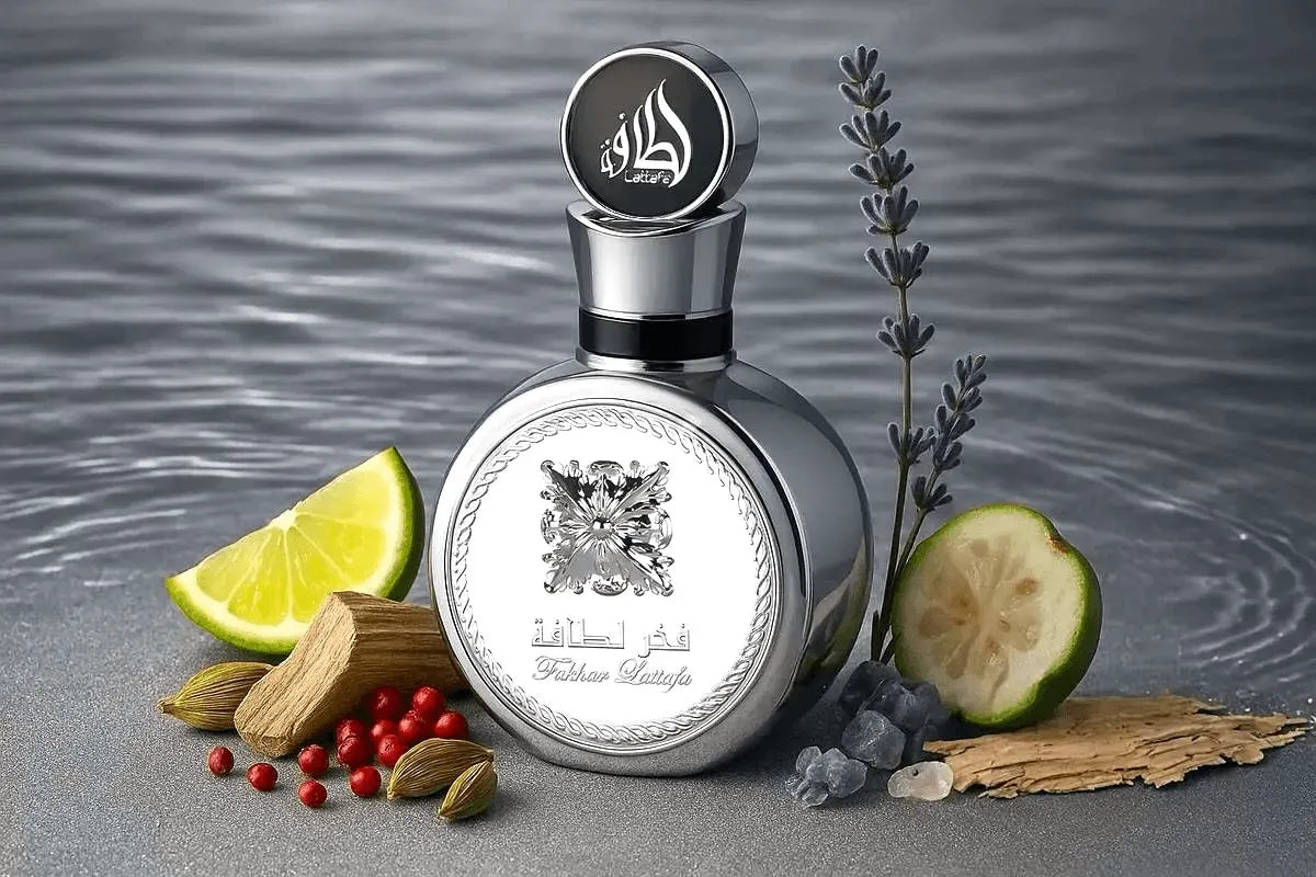 Perfume Fakhar Platin de Lattafa unisex edp 100ml de lujo