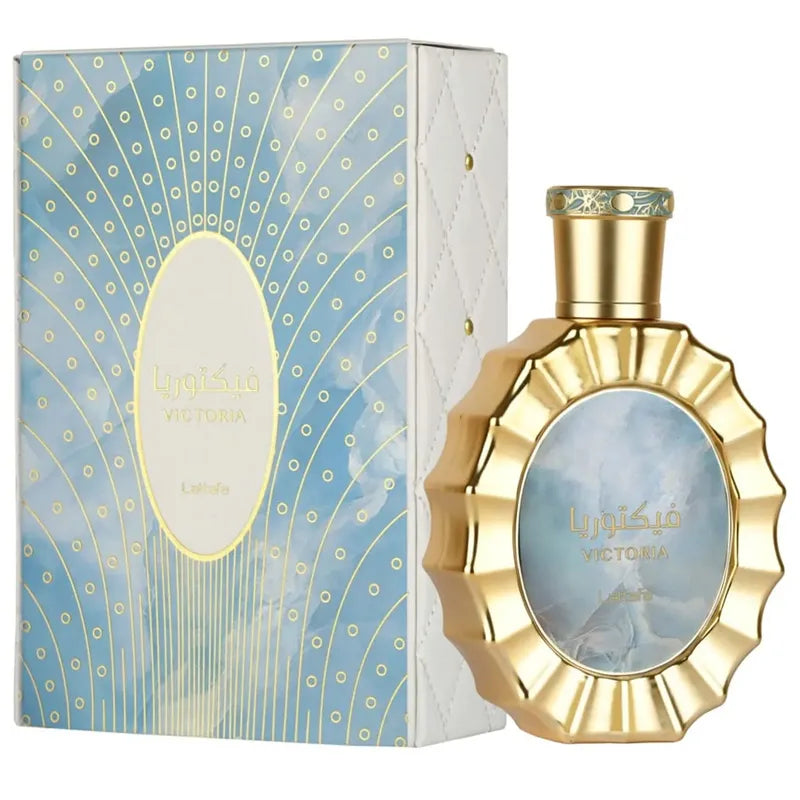 Eau de Parfum Lattafa Victoria 100ml fragancia versátil unisex para día y noche

