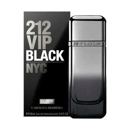 Fragancia masculina Carolina Herrera 212 VIP Black Elixir EDP 100ml con intensas notas especiadas
