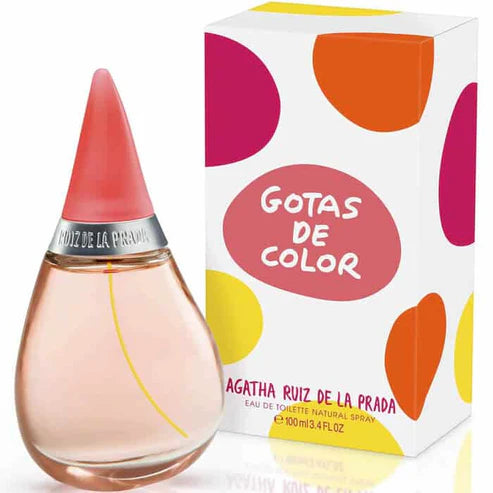imagen de perfume gotas de color agatha ruiz de la prada mujer 100ml edt con frasco decorativo y esencia juvenil

