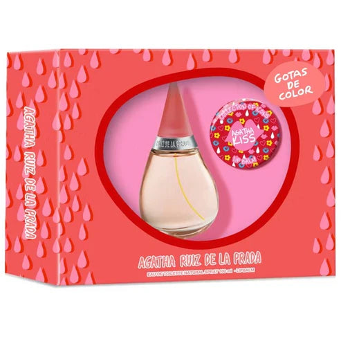 Fragancia Gotas de Color Agatha Ruiz de la Prada Set mujer 100 ml Eau de Toilette con esencia de mango flor de cerezo y vainilla perfecta para quienes buscan un aroma alegre y femenino

