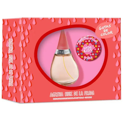 Fragancia Gotas de Color Agatha Ruiz de la Prada Set mujer 100 ml Eau de Toilette con esencia de mango flor de cerezo y vainilla perfecta para quienes buscan un aroma alegre y femenino


