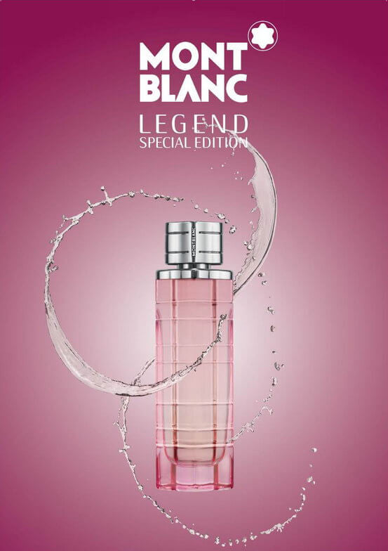 Fragancia femenina Mont Blanc Legend Special Edition con notas de lichi peonía y vainilla