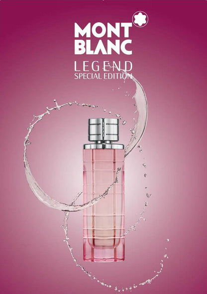 Fragancia femenina Mont Blanc Legend Special Edition con notas de lichi peonía y vainilla