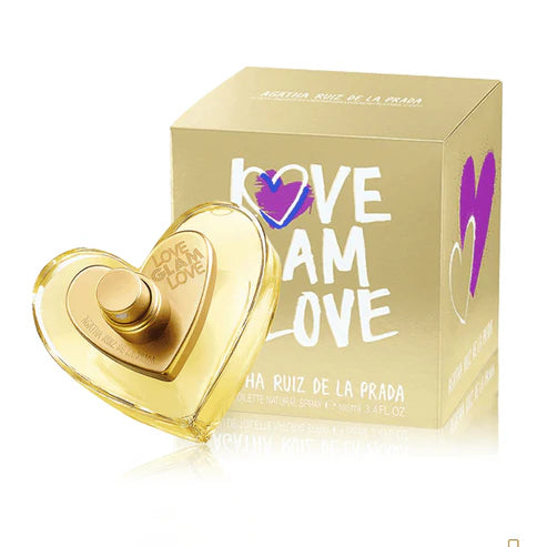 Fragancia Love Glam Love Agatha Ruiz de la Prada mujer 80 ml Eau de Toilette con esencia de fresa jazmín y almizcle perfecta para quienes buscan un aroma elegante y femenino

