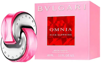 Fragancia femenina Bvlgari Omnia Pink Sapphire EDT 65ml con notas de frambuesa y flores
