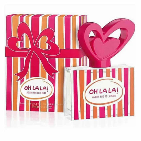 Fragancia Oh La La Agatha Ruiz de la Prada mujer 100 ml Eau de Toilette con esencia de fresa jazmín y almizcle perfecta para quienes buscan un aroma divertido y femenino

