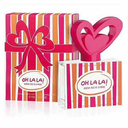 Fragancia Oh La La Agatha Ruiz de la Prada mujer 100 ml Eau de Toilette con esencia de fresa jazmín y almizcle perfecta para quienes buscan un aroma divertido y femenino

