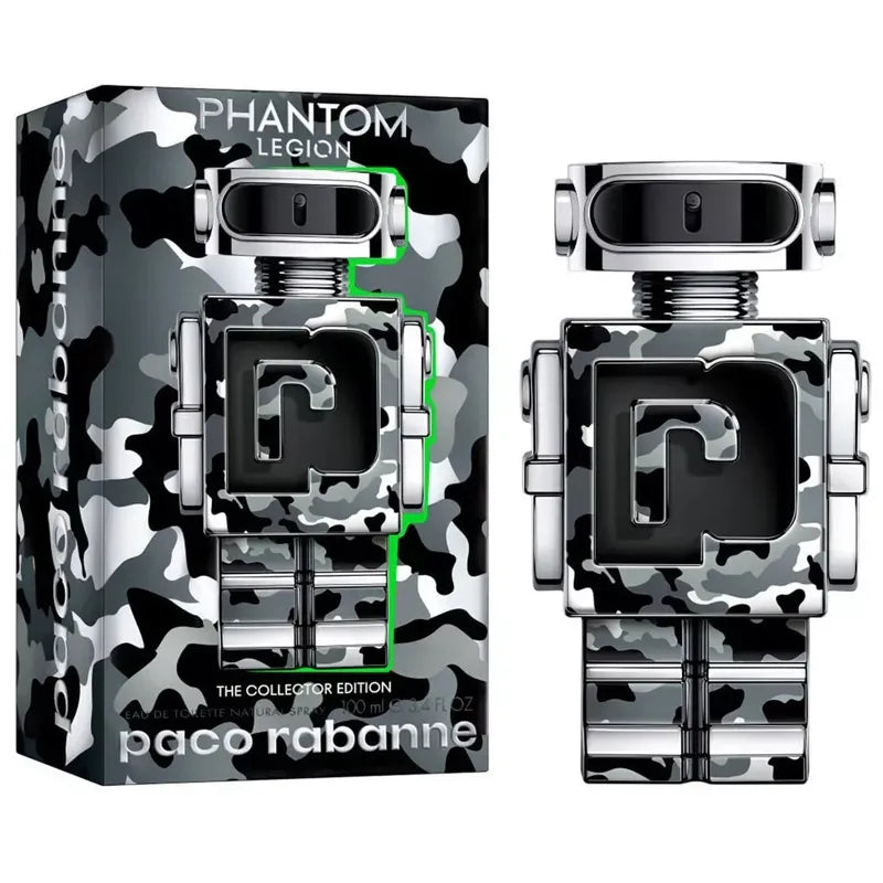 Fragancia masculina Phantom Legion con notas de lavanda vainilla y ambar