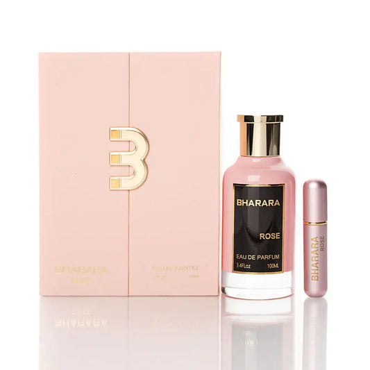 Fragancia floral femenina Bharara Rose EDP 100ml con auténticas notas de rosas turcas y vainilla
