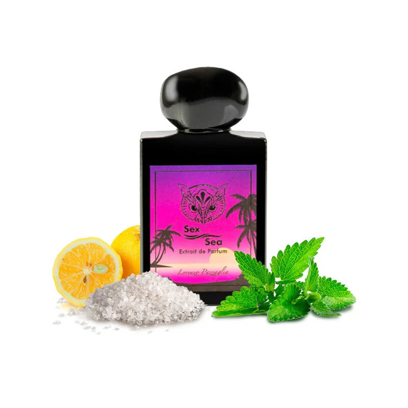 Fragancia unisex Sex Sea con notas acuáticas de ozono sándalo y ámbar gris