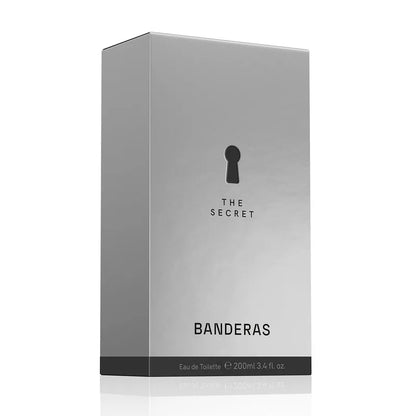 Fragancia masculina The Secret con notas de lavanda pachulí y ámbar