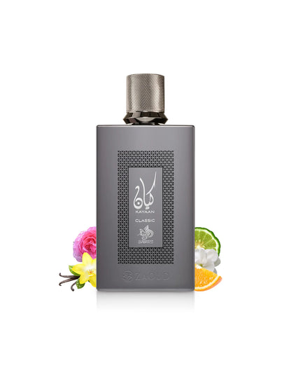 foto del perfume masculino kayaan classic al wataniah 100 ml que representa elegancia y carácter