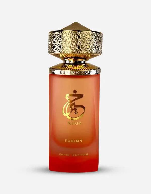 fragancia paris corner khair fusion edp 100ml para hombres y mujeres familia olfativa oriental amaderada especiada en presentación exclusiva