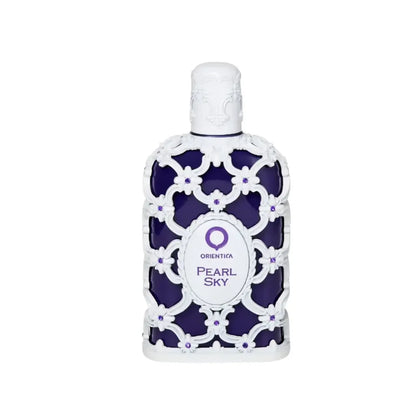 Caja y frasco de Orientica Pearl Sky EDP 80 ml para mujer y hombre