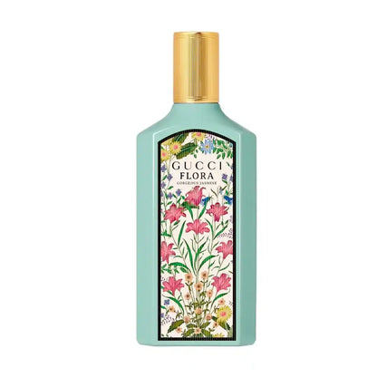 Frasco de Gucci Flora Gorgeous Jasmine EDP 100 ml, perfume floral para mujer