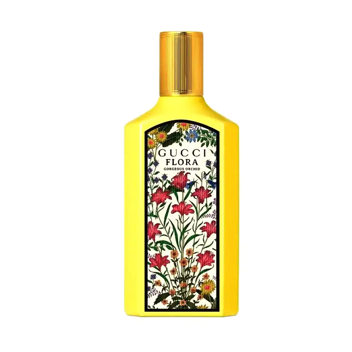 Frasco de Gucci Flora Gorgeous Orchid EDP 100 ml, perfume de vainilla para mujer