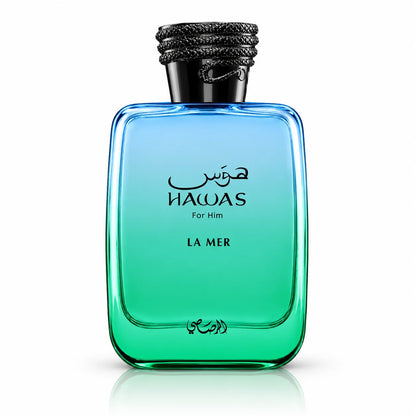 Perfume Rasasi Hawas La Mer EDP 100 ml para hombre en frasco original con vaporizador