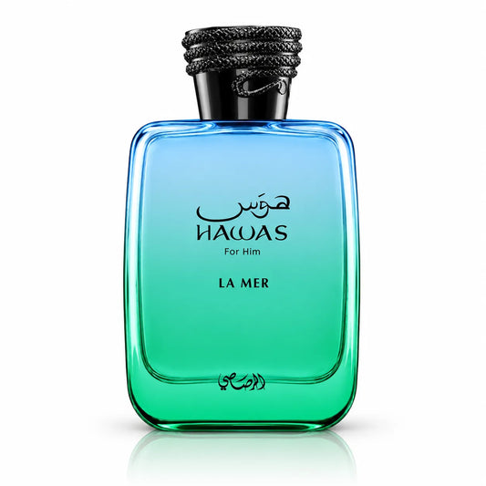 Perfume Rasasi Hawas La Mer EDP 100 ml para hombre en frasco original con vaporizador