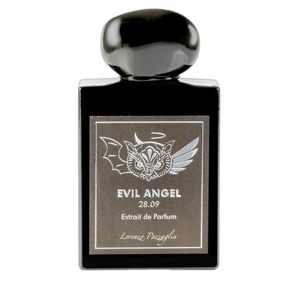 Frasco de autor del perfume nicho unisex Lorenzo Pazzaglia Evil Angel 28.09 Extrait De Parfum