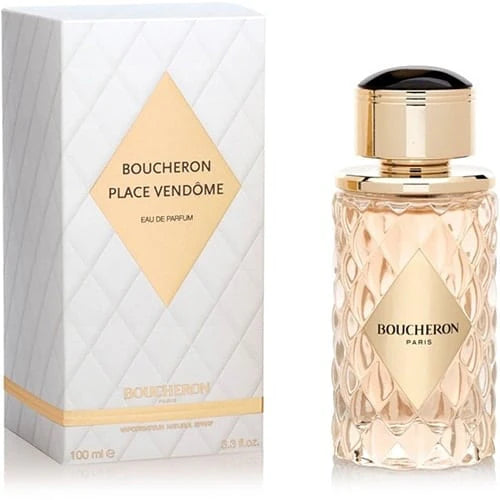 vista del frasco boucheron place vendome 100ml perfume femenino floral oriental con estilo sofisticado y clásico