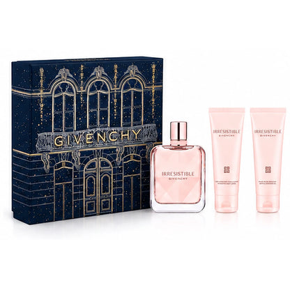 frasco estuche set Givenchy Irresistible con fragancia floral frutal y presentación elegante