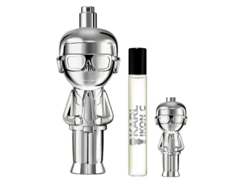 Frasco del perfume Ikonik Karl Lagerfeld diseño moderno y elegante