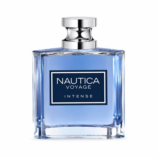 frasco Nautica Voyage Intense 100 ml con diseño moderno y fragancia masculina aromática
