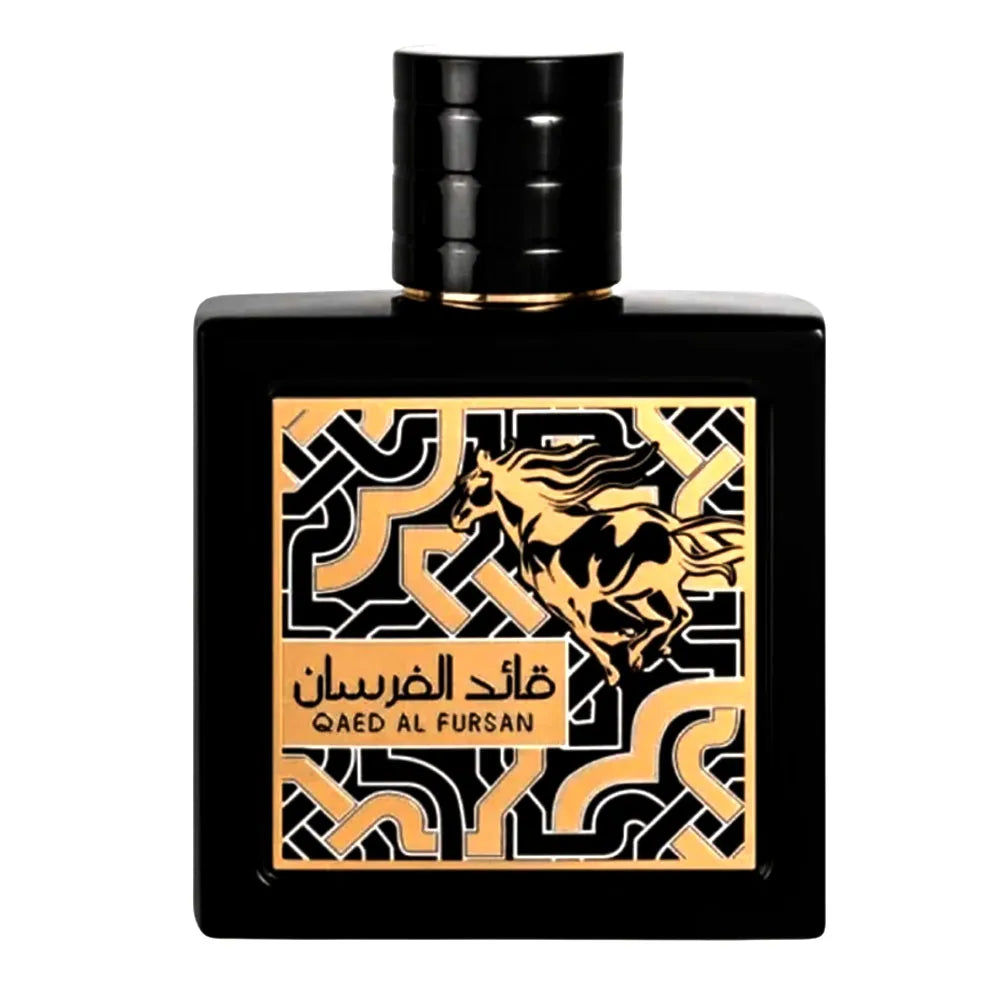 Frasco del perfume Qaed Al Fursan Lattafa Eau de Parfum