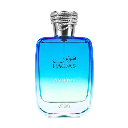 Frasco del perfume Rasasi Hawas Nautilus Eau de Parfum
