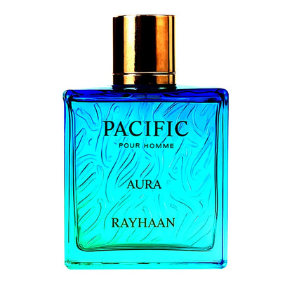 Frasco del perfume Rayhaan Pacific Aura Eau de Parfum
