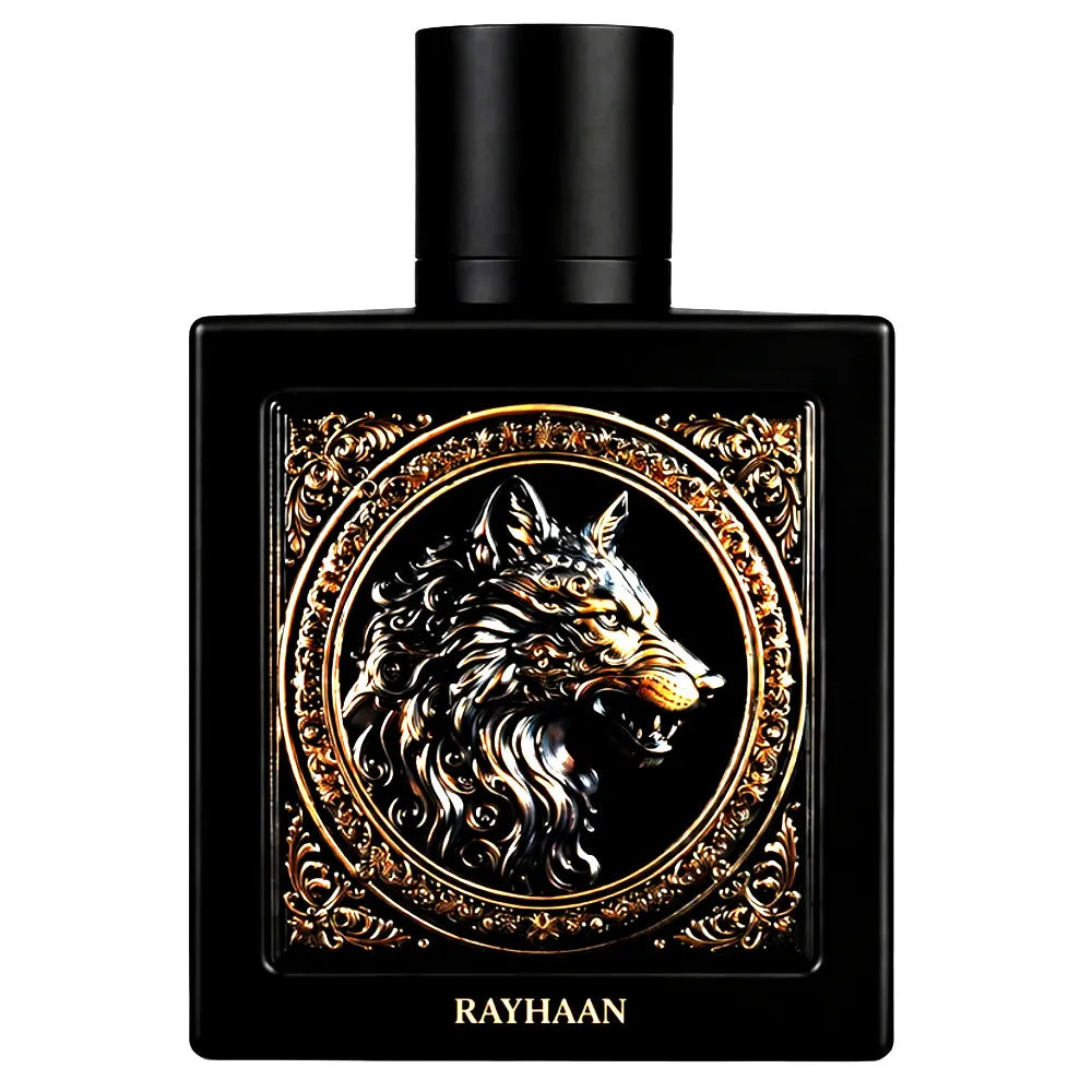 Frasco del perfume Rayhaan Wolf Eau de Parfum para hombre