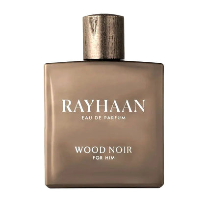 Caja original del perfume Rayhaan Wood Noir 100ml EDP
