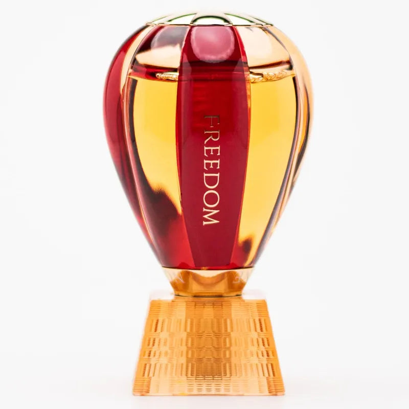 fragancia femenina freedom de albane noble en presentación de 100 ml con notas vibrantes frasco moderno y esencia duradera