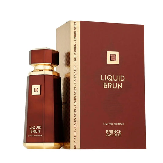 French Avenue Liquid Brun Limited Edition EDP 100ml unisex, fragancia cálida y especiada con vainilla, ámbar y lavanda.