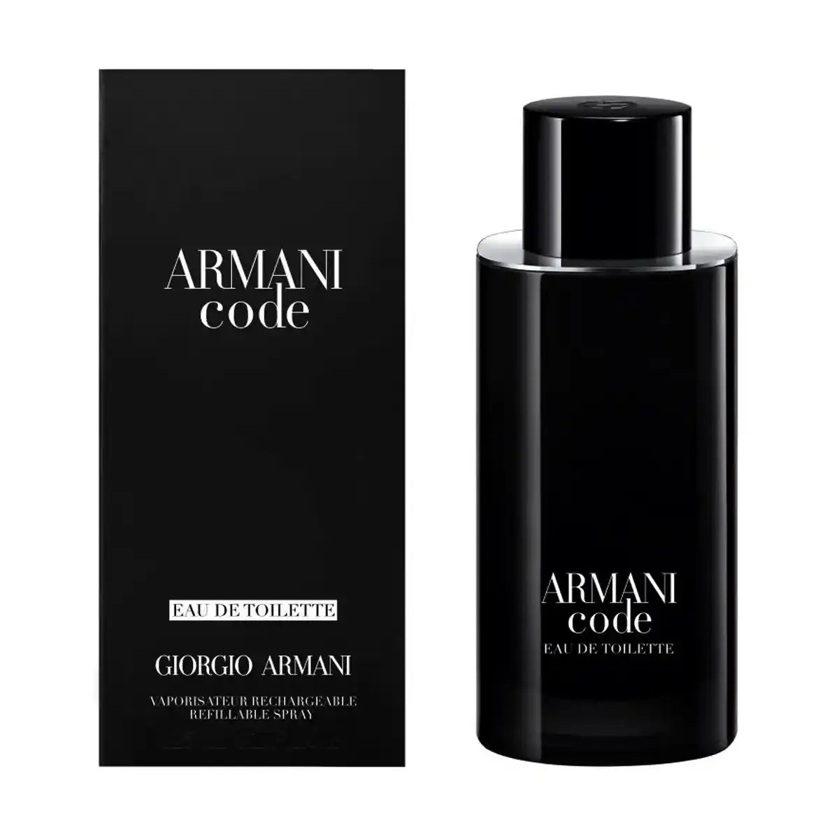 Perfume Giorgio Armani Armani Code EDT 125 ml para hombre en frasco vaporizador recargable