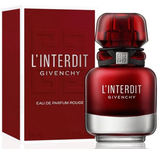 Givenchy L´Interdit Rouge perfume femenino 80ml EDP con sofisticada combinación de flor de naranjo pachulí y ámbar
