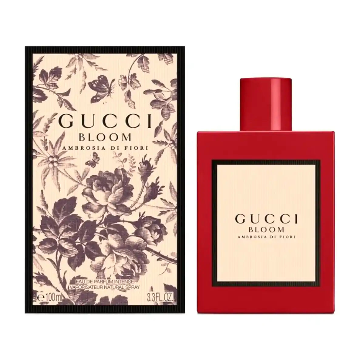 Perfume Gucci Bloom Ambrosia di Fiori Eau de Parfum Intense 100 ml para mujer.