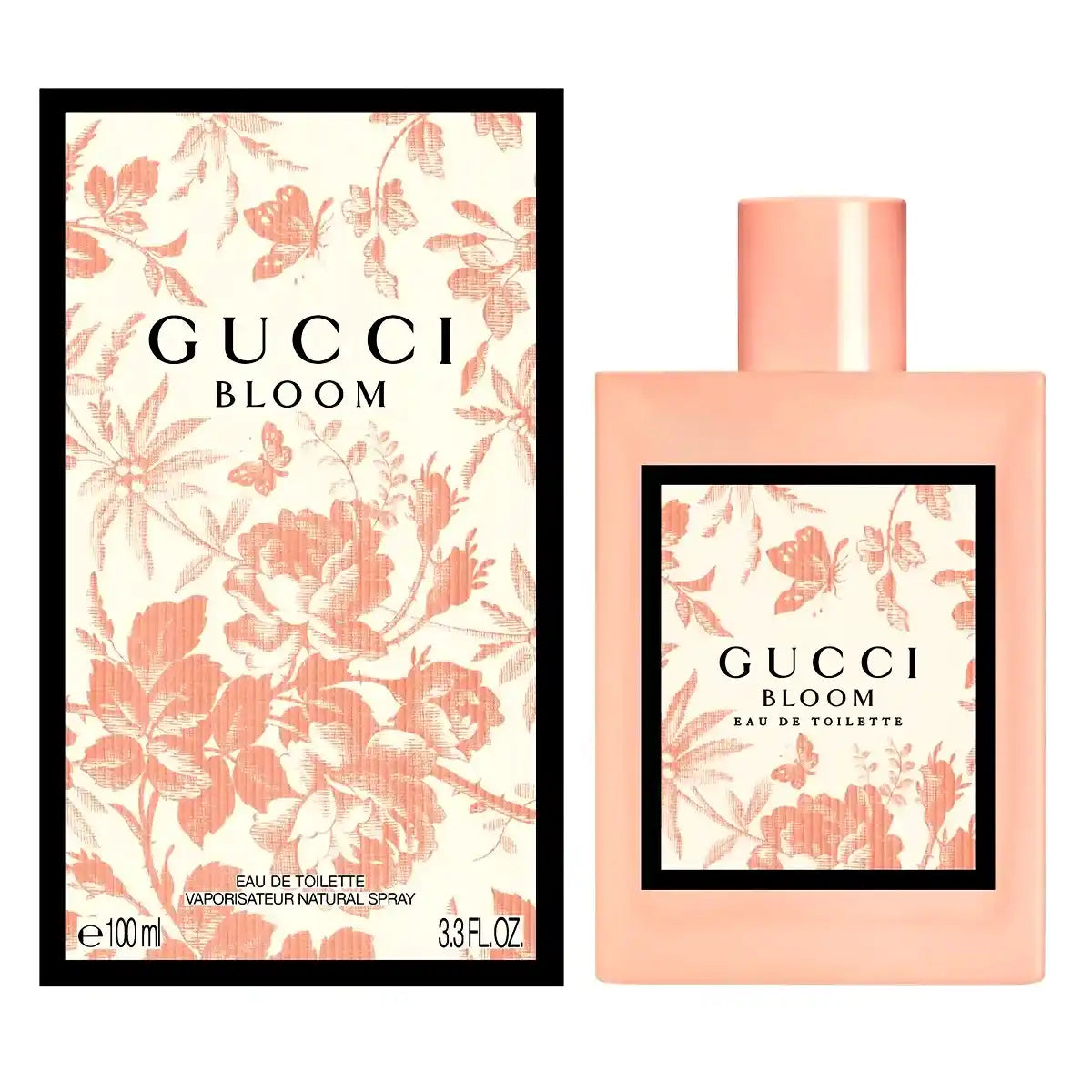 Perfume Gucci Bloom Eau de Toilette 100 ml para mujer en frasco vaporizador.