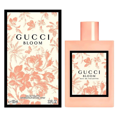 Perfume Gucci Bloom Eau de Toilette 100 ml para mujer en frasco vaporizador.