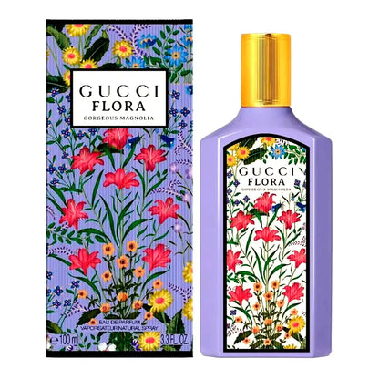 Perfume Gucci Flora Gorgeous Magnolia EDP 100 ml para mujer en frasco vaporizador