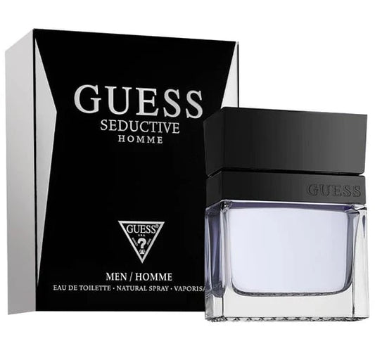 Guess Seductive Homme perfume masculino 100ml con notas de cardamomo vainilla y maderas nobles
